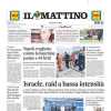 Il Mattino in prima pagina sugli azzurri:  "Napoli, servono 3 punti per sperare nell'Europa ma la difesa è a pezzi"