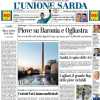 L'Unione Sarda in prima pagina sul Cagliari: "Duello Sherri-Scuffet per la porta"