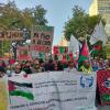 Stasera Italia-Israele, è partita la grande manifestazione pro-Pal: le immagini da Udine