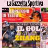La Gazzetta in prima pagina: "L'Inter resta cinese, il gol di Zhang"
