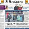 Il Messaggero in prima pagina stamani: “Troppa Juve per Sarri. E Dybala salva la Roma”
