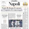 La Repubblica (ed. Napoli) in prima pagina: "Il Napoli vince soffrendo col Genoa"