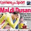 Il Corriere dello Sport in prima pagina sull'infortunio di Vlahovic: "Mal di Dusan"