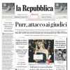 La Repubblica in taglio basso di prima pagina: "Sampdoria, il calvario di una leggenda"