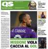 L'apertura odierna del QS - La Nazione sulla Fiorentina: "Missione viola, caccia al gol"