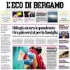 L'Eco di Bergamo in apertura sull'Atalanta: "Scalvini ko, difesa in emergenza"
