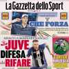 La Gazzetta dello Sport in apertura sul mercato bianconero: "Juve, difesa da rifare"