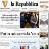 La prima pagina de La Repubblica: "Tonali, non è finita. Scommetteva anche sulla Premier"