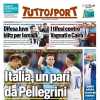 Tuttosport apre con il pareggio tra Italia e Belgio in Nations League: "Un pari da Pellegrini"