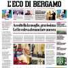 L'Eco di Bergamo apre: "Al giro di boa, l'Atalanta incalza le grandi favorite"