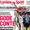 Il Derby d'Italia finisce 4-4. Il Corriere dello Sport in prima pagina: "Gode Conte"