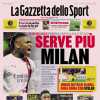 La Gazzetta dello Sport in apertura: "Serve più Milan. Undici metri di gloria, gioia Roma"