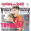 La prima pagina del Corriere dello Sport è dedicata al tris della Joya: "Trybala!"