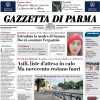 La Gazzetta di Parma in prima pagina: "Almqvist: 'Qui per crescere'. La linea verde in difesa"