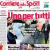 Conte-Inzaghi tifano Lazio. Il Corriere dello Sport apre: "Baroni sfida Gasp. Uno per tutti"