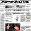 L'apertura del CorSera sui rossoneri: "Torna la Champions. Il Milan sfida Tonali"