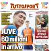 L'apertura in prima pagina di Tuttosport: "Juve, 60 milioni in arrivò"