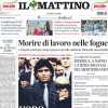Il Mattino in prima pagina: "Napoli, Osimhen non basta: azzurri ripresi dall'Udinese"