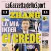 La Gazzetta dello Sport apre con un'intervista a Zhang: "La mia Inter ci crede"