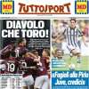 Tuttosport in apertura sulla sfida di Torino: "Diavolo che Toro!"