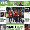 QS in prima pagina: "Milan, è Leao meravigliao". Gran prova di Rafa a Madrid