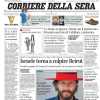 Corriere della Sera in taglio alto: "Milan-Juve senza gol. L'Inter ne fa cinque"