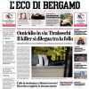 L'Eco di Bergamo in prima pagina: "Un gennaio di fuoco alla base delle scelte di Gasp in Supercoppa"