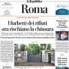 La Repubblica (Roma) in prima pagina: "Selfie intimi, Lotito calcia il falconiere della Lazio"