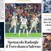 L'edizione torinese de La Repubblica in prima pagina: "Spettacolo Radonjic, il Toro sbanca Salerno"