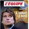 L'apertura de L'Equipe dopo la morte di Bernard Tapie: "Per sempre il Boss"