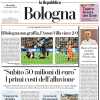 La Repubblica di Bologna in taglio alto: "Bologna non graffia, l'Aston Villa vince 2-0"