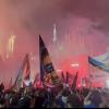 Scudetto Inter, sul tetto della sede la scritta luminosa 'Campioni'