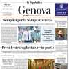 La Repubblica di Genova in prima pagina: "Semplici per la Samp: atto terzo"