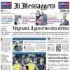 Il Messaggero titola in prima pagina: "Beffa Lazio: un rosso e un autogol"