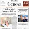 La Repubblica di Genova in taglio basso: "Genoa e Samp in campo alle 15"