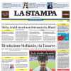 La Stampa in prima pagina: "Beffa Juventus a Lecce, raggiunta a tempo scaduto"