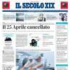 Il Secolo XIX in taglio alto di prima pagina: "Spezia e Samp pari nel derby degli errori"