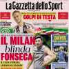 La Gazzetta dello Sport in apertura sui rossoneri: "Il Milan blinda Paulo Fonseca"