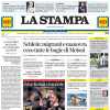 La Stampa titola in apertura: "Juventus fatica vincente"