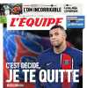L'Equipe titola in prima pagina su Mbappé via dal PSG: "Ho deciso, ti lascio"