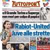 Tuttosport allarmato in prima pagina: "Rabiot-United, Juve alle strette"