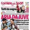 Il Corriere dello Sport in prima pagina: "Aria da Juve. Champions, oggi tre italiane"