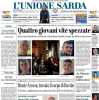 L'Unione Sarda in prima pagina sul Cagliari: "Nicola cerca la formula per fermare la Lazio"