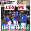 L'apertura de L'Equipe dopo l'eliminazione dagli Europei: "Il sogno vola via"