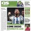 Messi raggiunge quota 8 reti nei Mondiali, l'apertura di QS: "Come Diego, rivincita Leo"