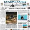 L'Unione Sarda in taglio alto di prima pagina: "Il Cagliari vuole rovinare la festa al Milan"