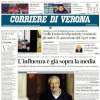 Corriere di Verona in taglio alto: "Caso Bocchetti, l'Assoallenatori contro l'Hellas"