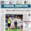 Il Corriere Fiorentino apre con la delusione per la sconfitta: "Addio Coppa"