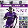 Corriere Fiorentino in apertura celebra l'attaccante viola: "Kean il magnifico"