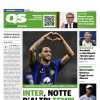 La prima pagina del QS: "Inter, notte d'altri tempi". I nerazzurri ricevono il Benfica